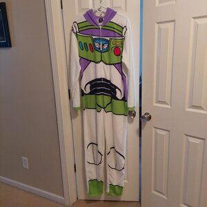 Disney Toy Story Adult Buzz Lightyear One Piece Costume Fleece Union Suit Large